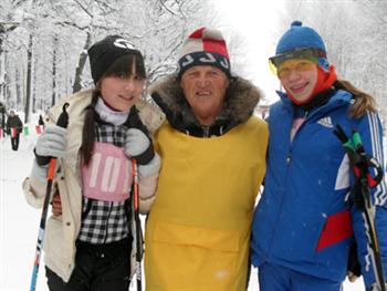 55 лет в строю канашский тренер-преподаватель по лыжным гонкам В.Я.Григорьев 